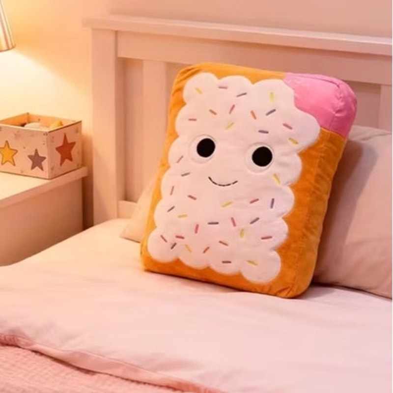 BRAND NEW ~ Large Soft Plush Pop Tart Cute Cookie Pillow Plush Toy ~ 16"