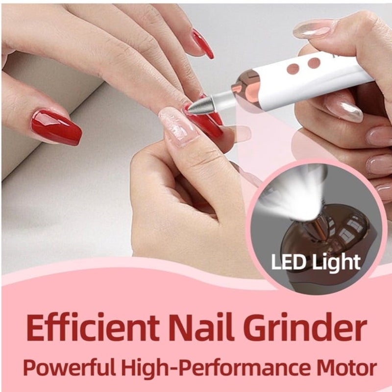 BRAND NEW ~ Mani Pedi Rechargeable Electric Nail File Drill Set with 5 Speeds