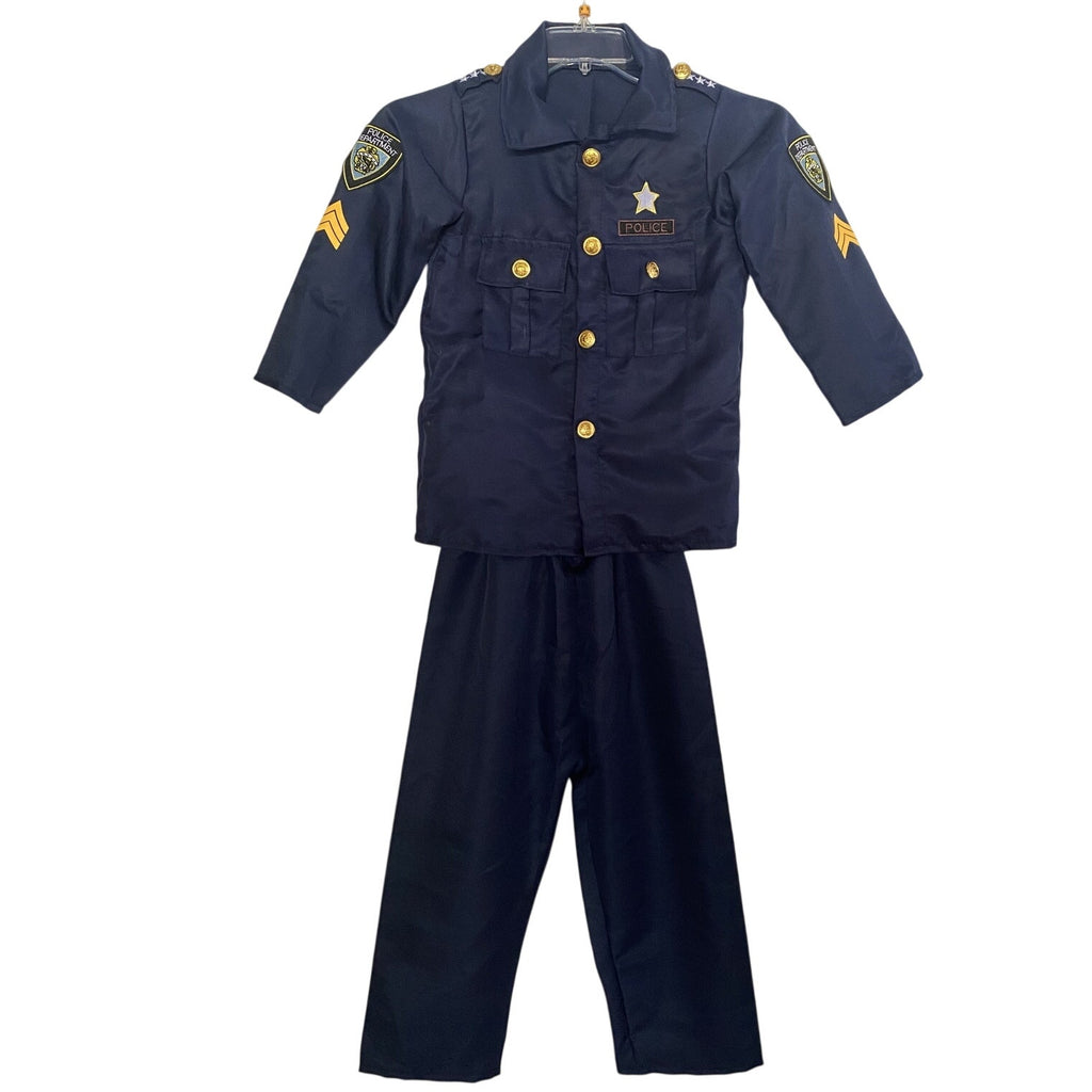 NWT ~ Set/6 Children's Policeman Uniform Halloween Dress Up Play Costume ~MEDIUM