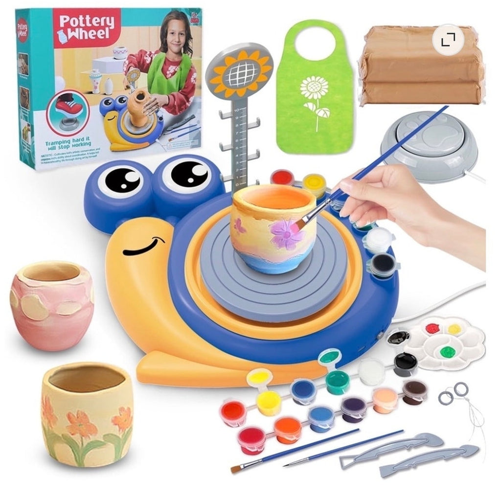 BRAND NEW ~ Pottery Wheel Kit & Clay Sculpting Tools for Kids & Beginners