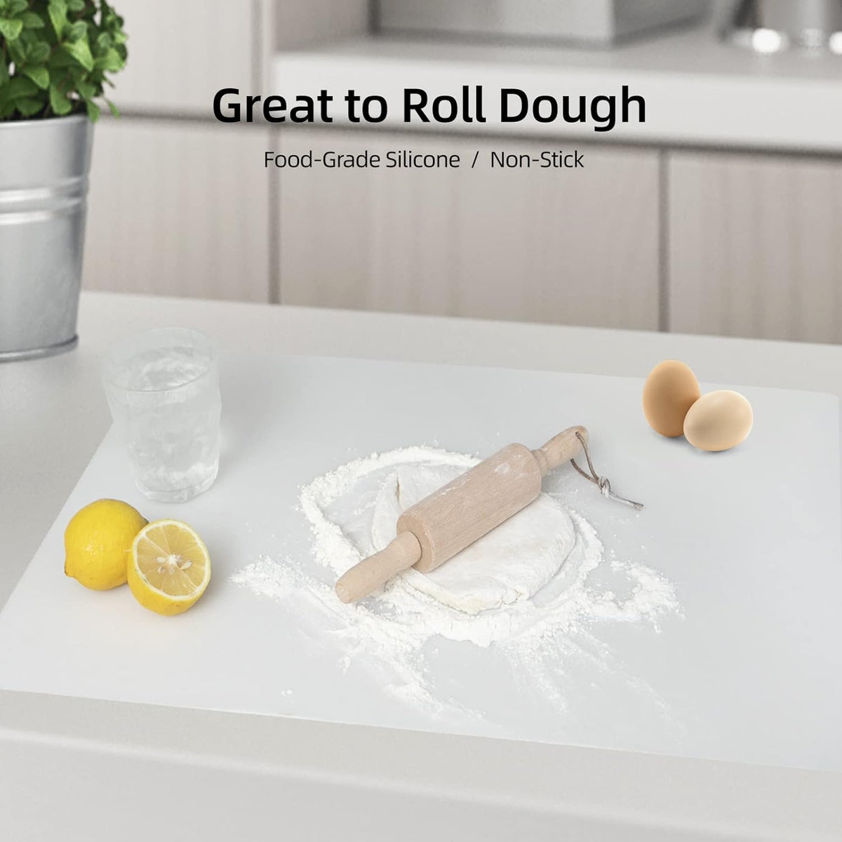 BRAND NEW ~ Set/2 Large Thick Non-Skid Kitchen Counter Silicone Protector Mats