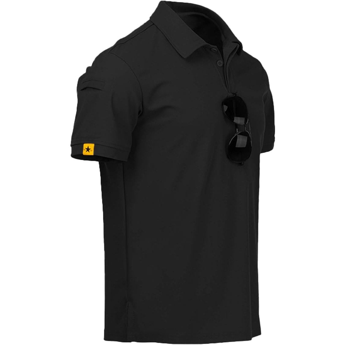 NWT ~ Men's Black Breathable Moisture Wicking Golf Polo Shirt ~ Size XL