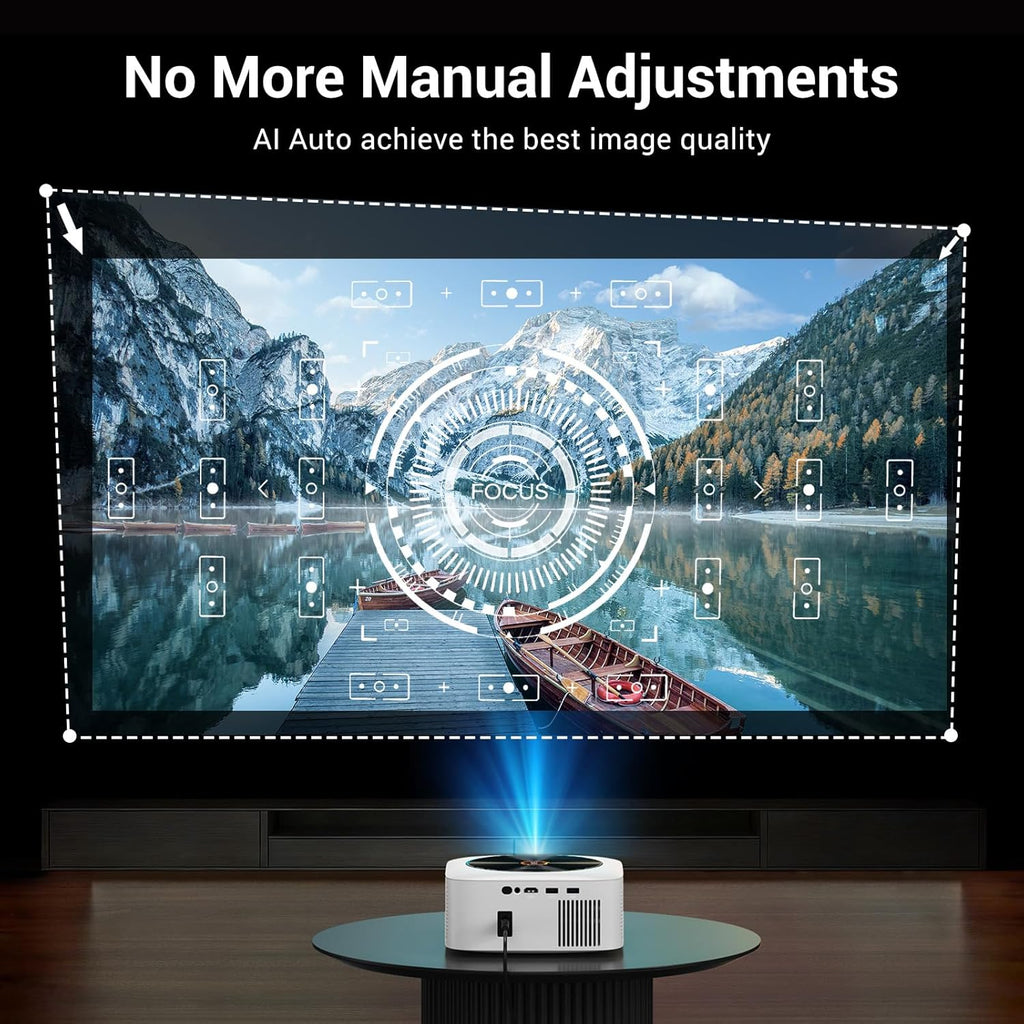 BRAND NEW ~ 1500 ANSI Smart Outdoor Projector Built-in Apps 30W Dolby Audio