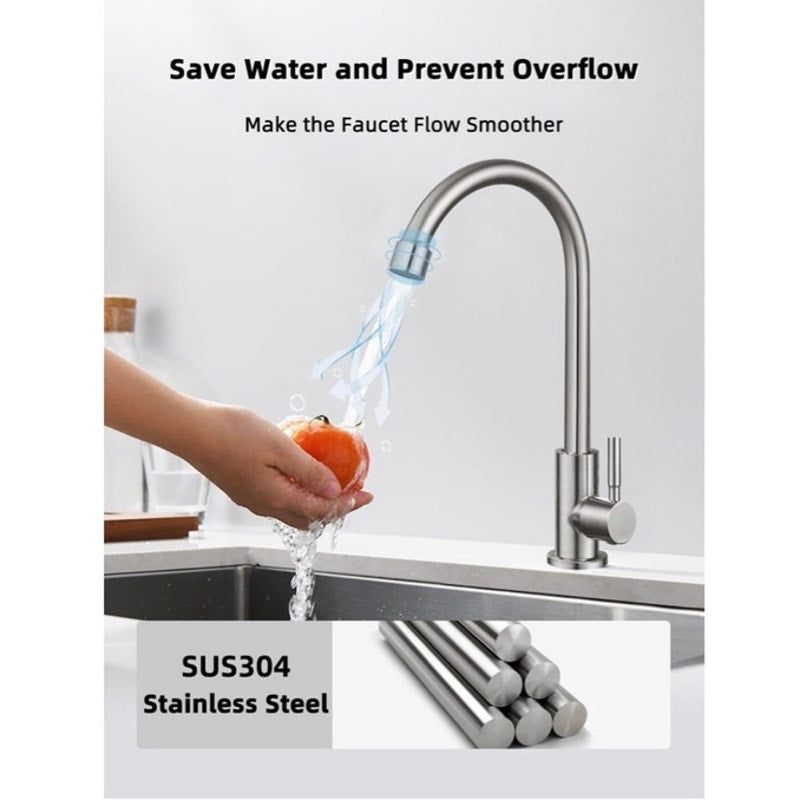 BRAND NEW ~ Cold Water Only Faucet SUS304 Stainless Steel Faucet Kitchen Sink