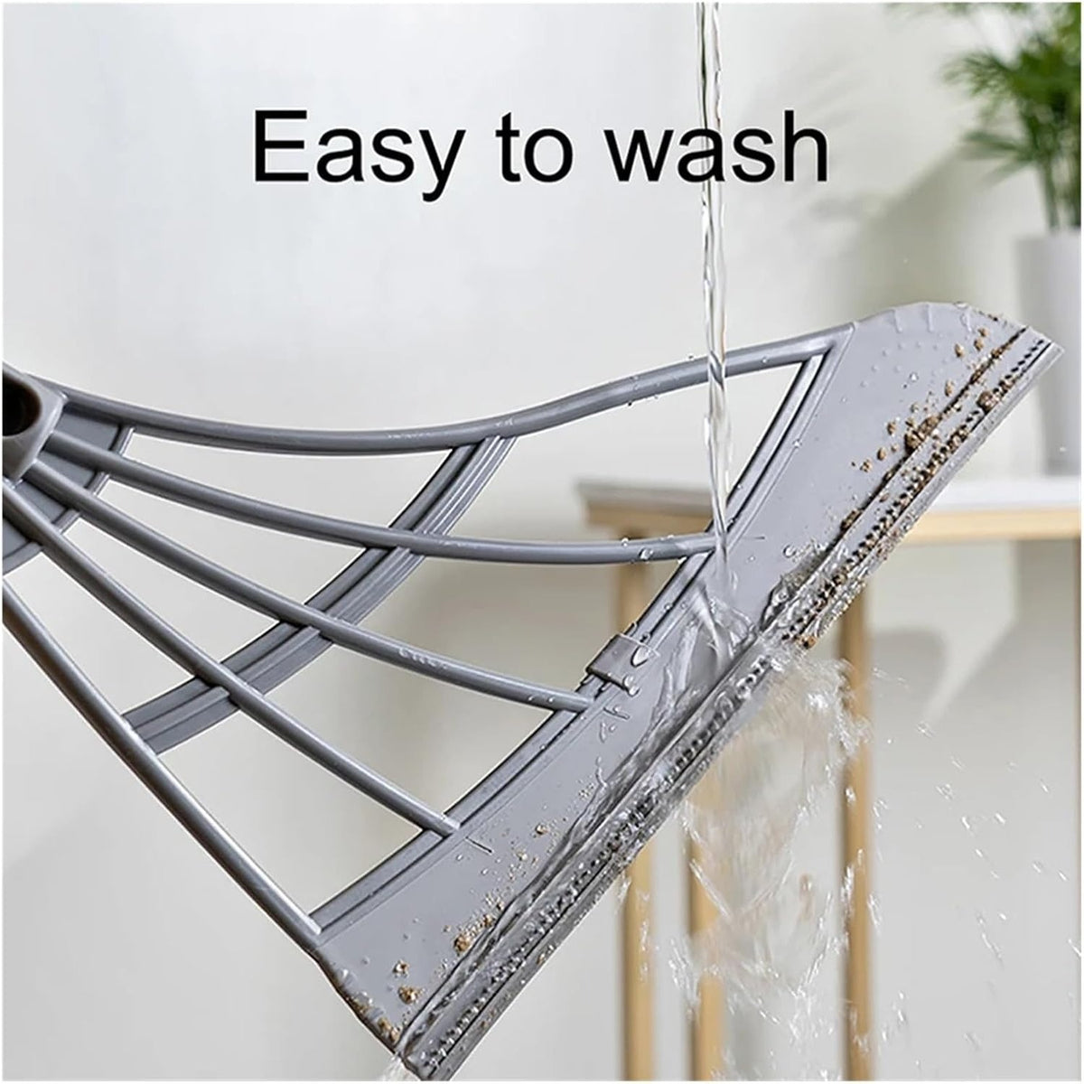 BRAND NEW ~ Green Adjustable Silicone Wiper Window Floor Washing Household Broom