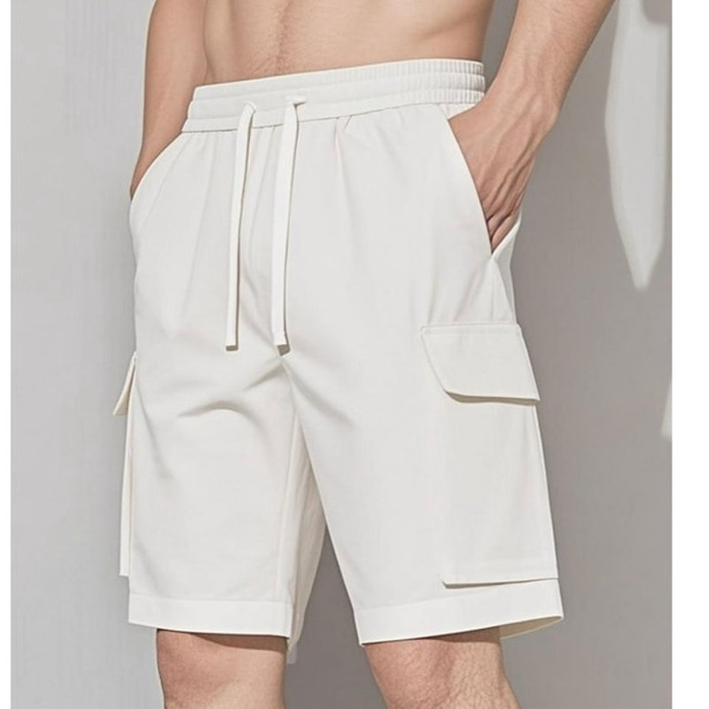 NWT ~ Set/3 Pairs of Men's Classic Fit Casual Cargo Shorts with 4 Pockets ~ MED