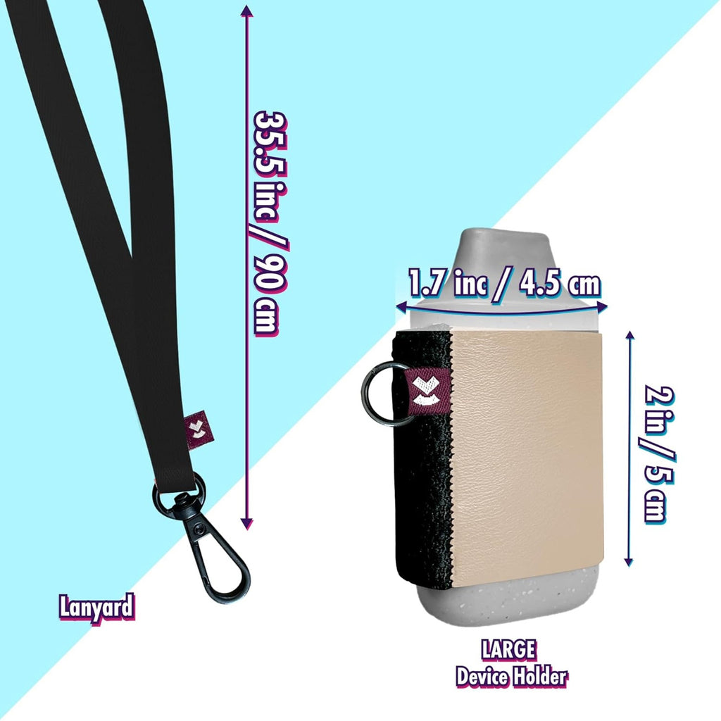 NWT ~ Vape Holder & Lanyard ~ Strong Elastic E Cigarette ~ Beige & Black