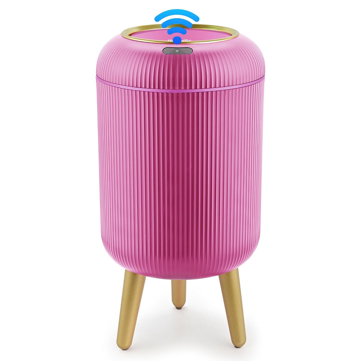 BRAND NEW ~ Bright Pink Smart Sensor Bathroom Wastebasket Small Trash Can