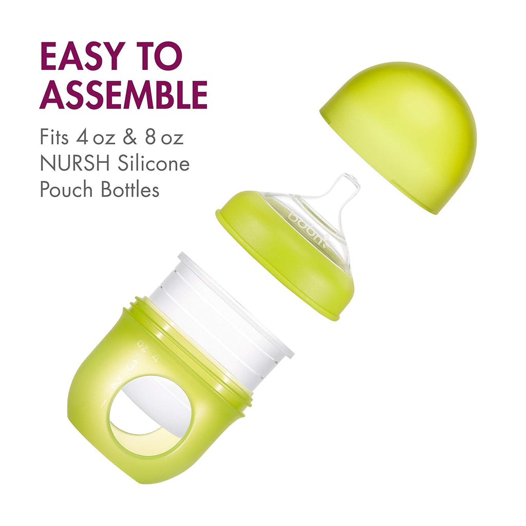 BRAND NEW ~ Set/3 Boon Nursh Silicone Extra Slow Flow Baby Bottle Nipples