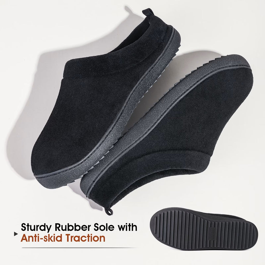 BRAND NEW ~ Men's Comfort Fleece Memory Foam Clog Non-Slip Slippers ~ 10/11