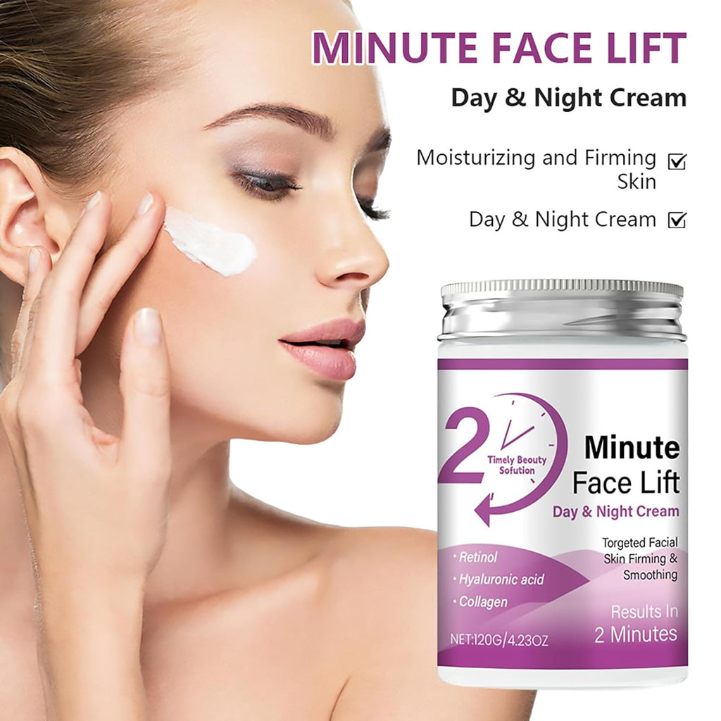 BRAND NEW ~ NWT ~ 2 Minute Face Lift Day & Night Cream ~ Retinol & Collagen