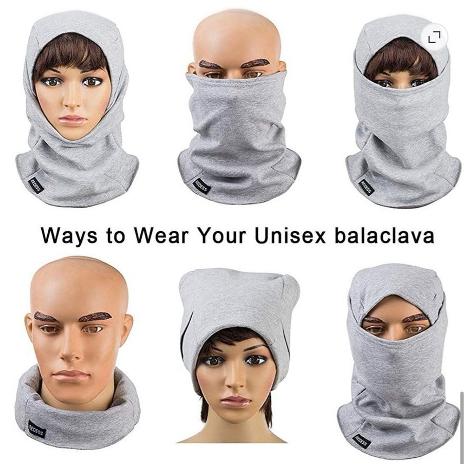 BRAND NEW ~ NWT ~ Redess Light Gray Unisex Warm Fleece Windproof Balaclava