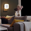 BRAND NEW ~ Set/7 Smart Auto-Dimming Square 0.5W White Light LED Plug In Night Lights
