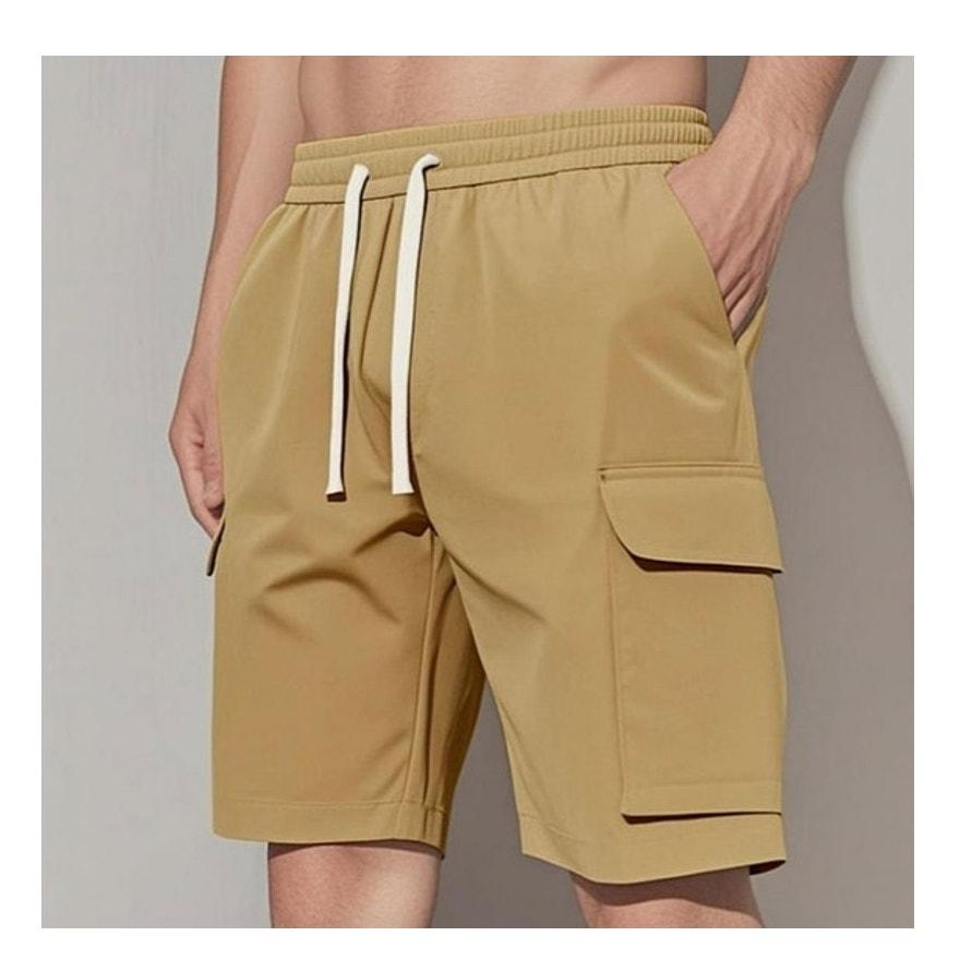 NWT ~ Set/3 Pairs of Men's Classic Fit Casual Cargo Shorts with 4 Pockets ~ MED