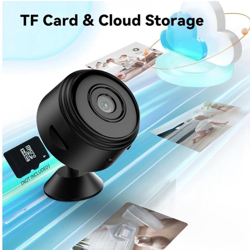 BRAND NEW ~ Small Black Indoor Home Security WiFi Wireless Surveillance Camera