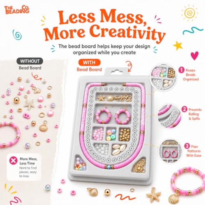 BRAND NEW ~ 23000+ 120 Colors Polymer Heishi Clay Beads Bracelet Making Kit