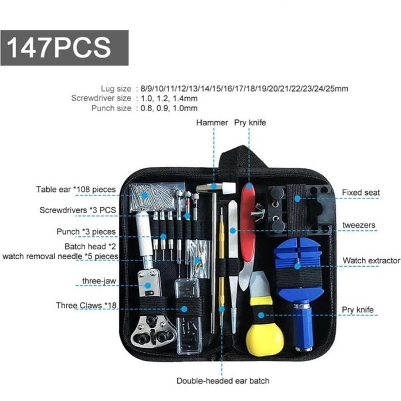 BRAND NEW ~ Watch Repair Kit Battery Replacement Tool Kit Band Link Remover etc.