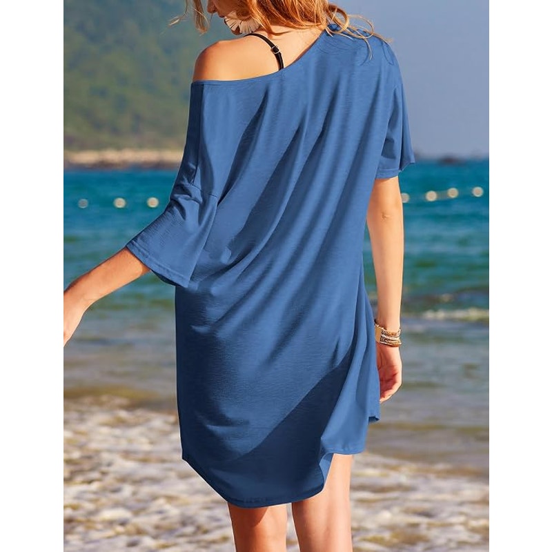 NWT ~ Women's Cotton Nightgown ~ Dress ~ Beach Swimsuit Coverup ~ Plus Size 3X