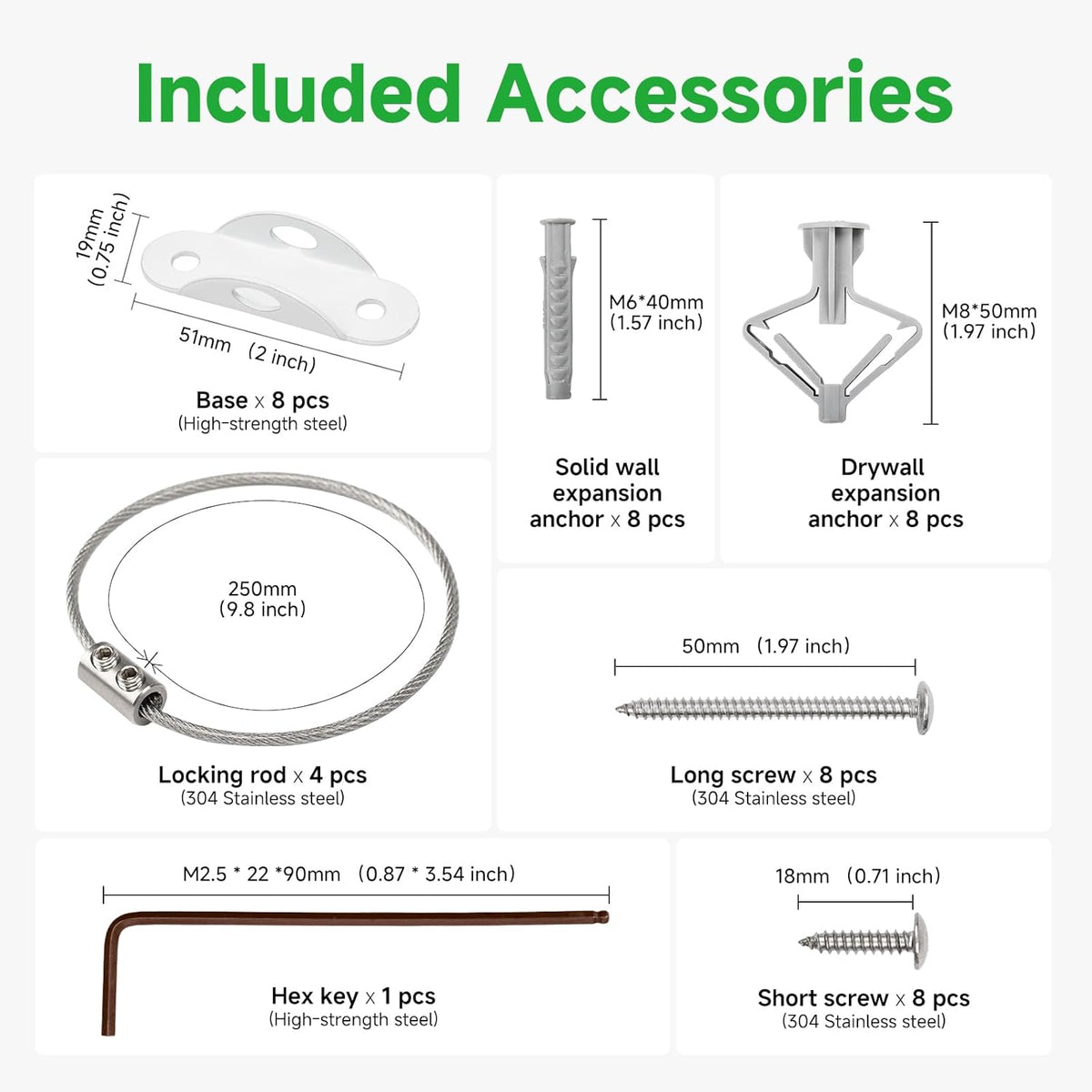 BRAND NEW ~ White Heavy Duty 4 Pack Anti Tip Baby Proofing Furniture Anchors