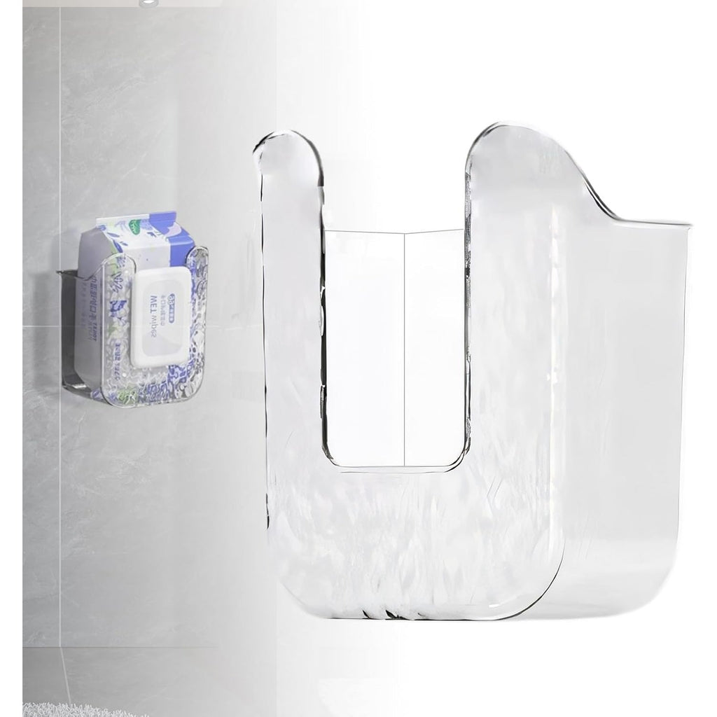 NWT ~ Set/2 Wall Mounted Bathroom Kitchen Tissue Wipes Storage Dispenser Holders