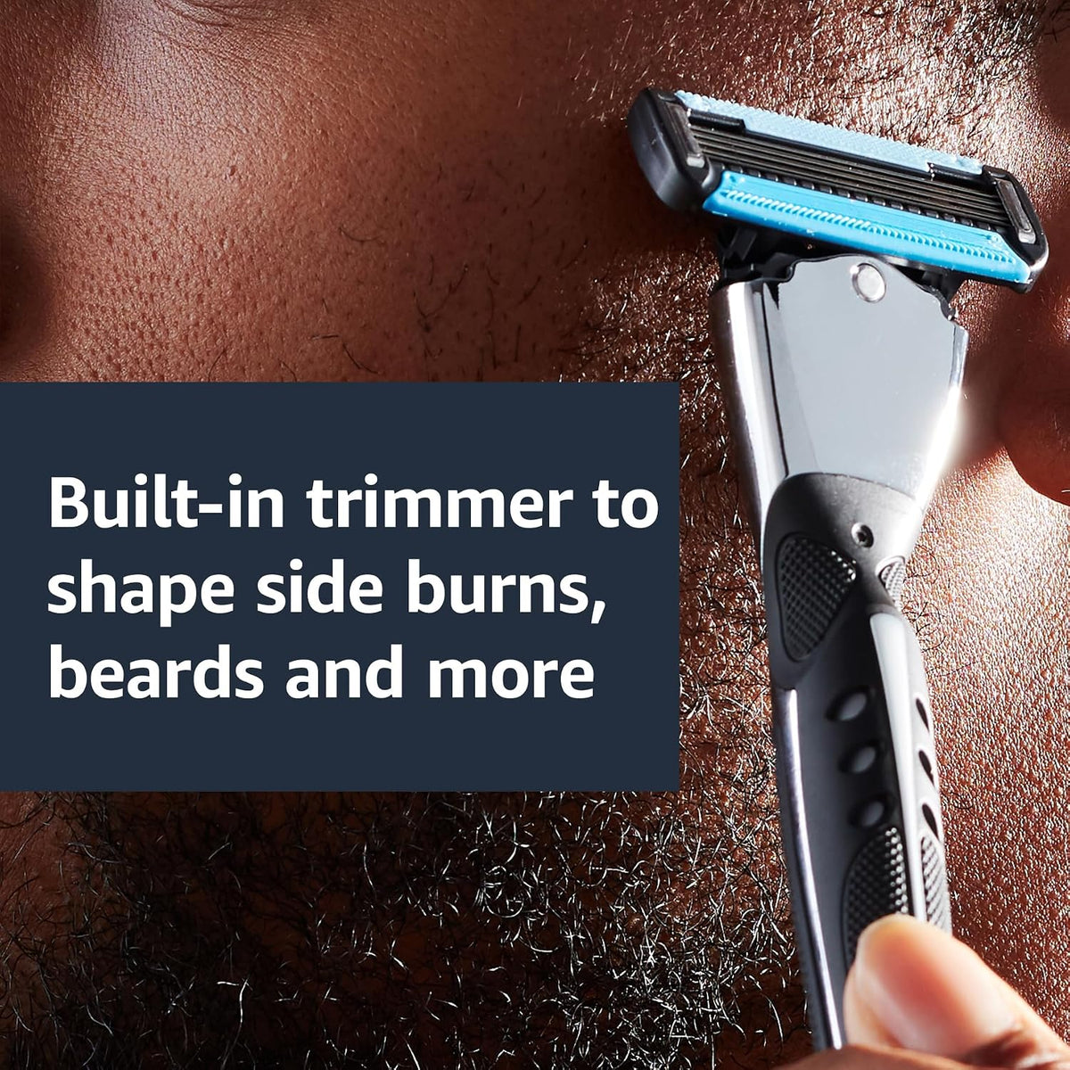 BRAND NEW Amazon Basics 5-Blade Motion Sphere Men's Razor with Dual Lubrication