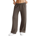 NWT ~ Women's Brown Front & Back Pocket Open Leg Activewear Sweatpants ~ XL