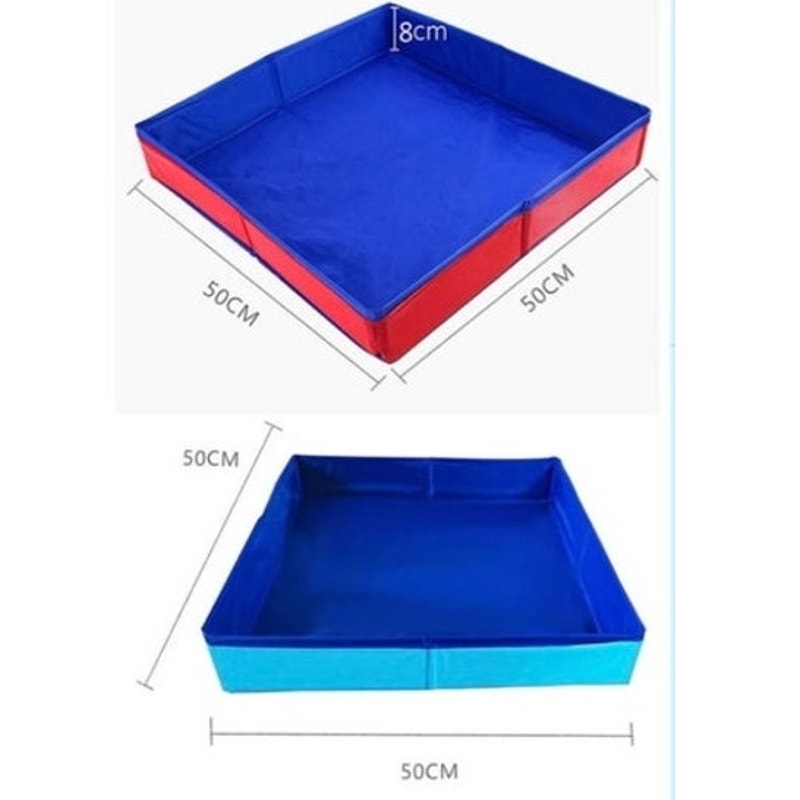 BRAND NEW ~ Blue Indoor Outdoor Beach Sand Table Square Foldable Sandbox Toy