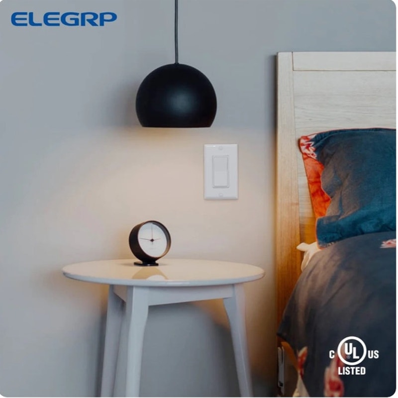 BRAND NEW ~ Set/8 ELEGRP 4-Way Decorative Light Switch 15A 120/277V Self Ground
