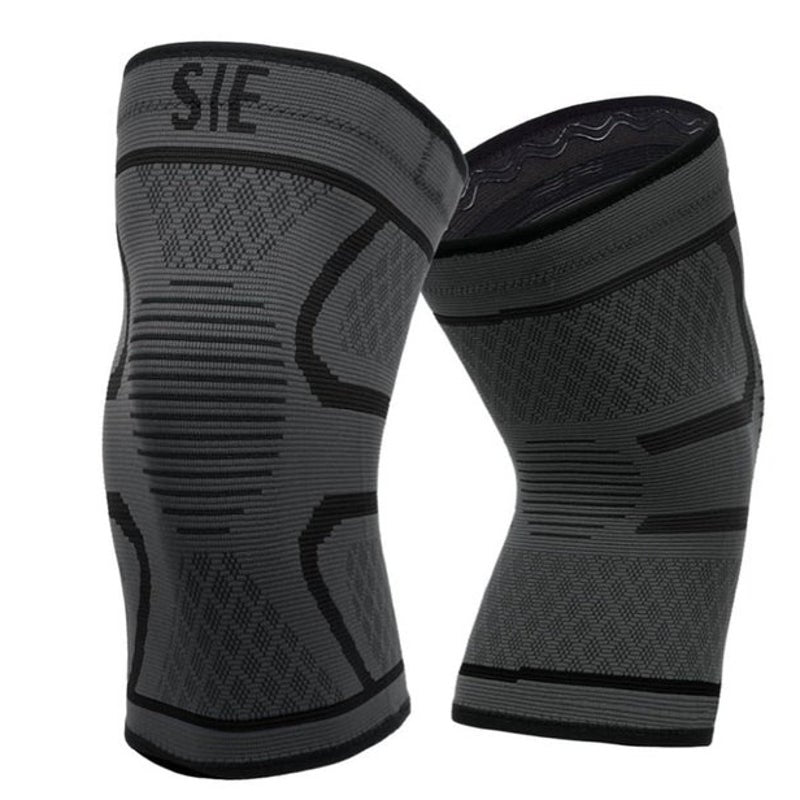 BRAND NEW ~ Set/2 Compression Sleeve Knee Braces Pain Relief Arthritis ~ MEDIUM