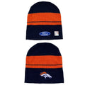 NWT ~ FORD MOTOR CO. & DENVER BRONCOS FOOTBALL Logo Beanie Winter Unisex Ski Hat