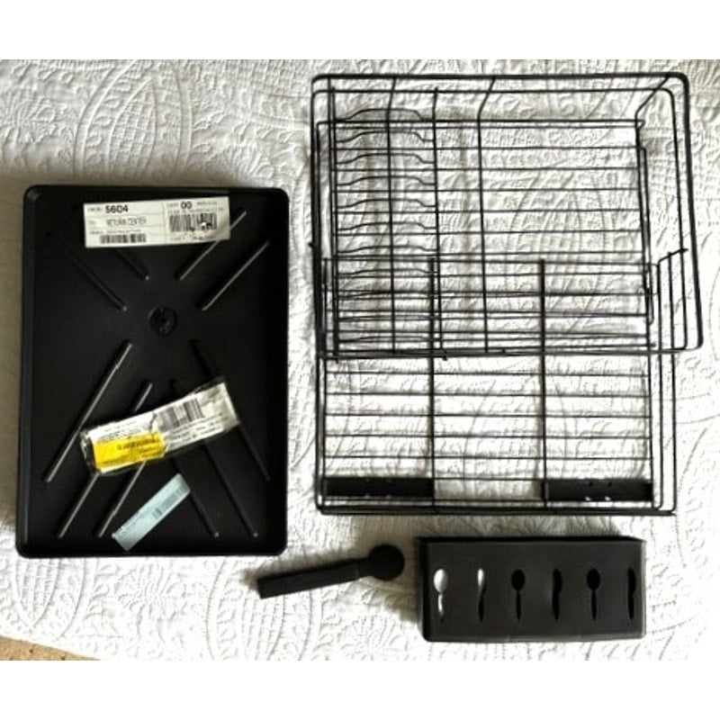 BRAND NEW Black Stainless Steel Rust Proof Expandable Capacity Dish Drying Rack