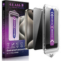 NWT ~ 2 Pack Privacy Screen Protector iPhone 15 Pro Max Tempered Glass Film
