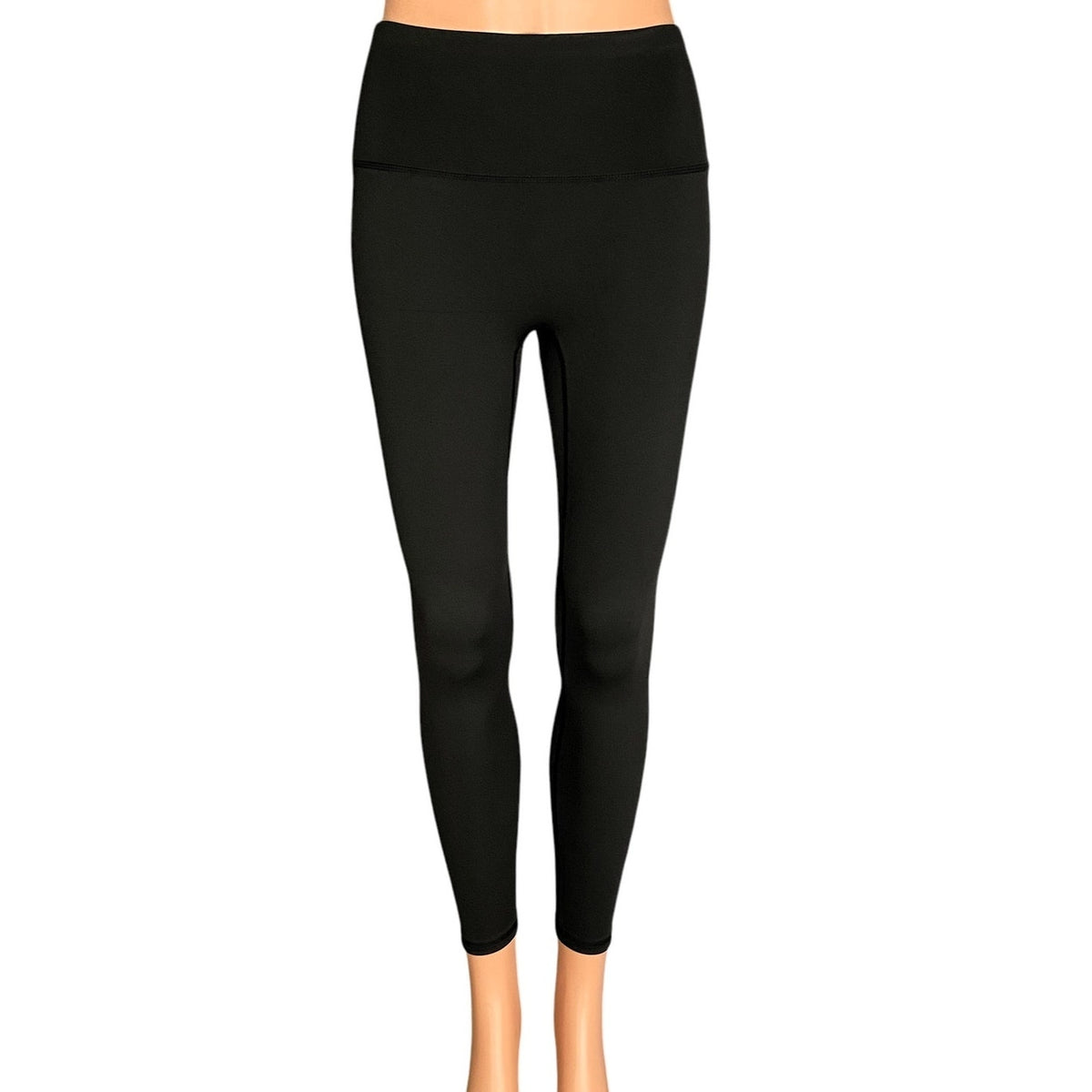 NWT ~ Black Activewear Workout Yoga Exercise Leggings ~ Women's Size LARGE