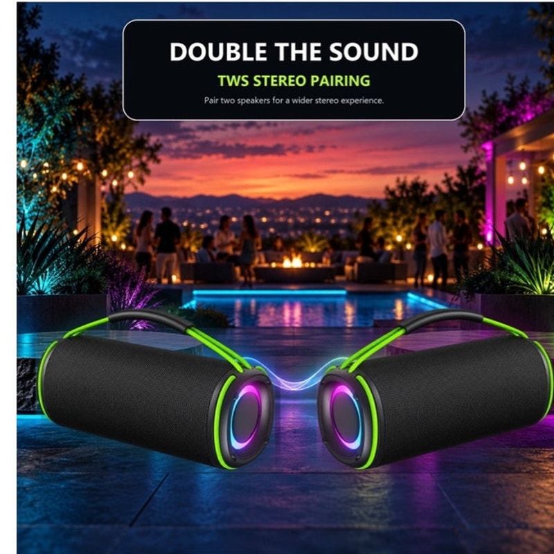BRAND NEW ~ Portable Waterproof Wireless Bluetooth 24H Playtime Outdoor Speaker