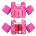 NWT ~ Pink Rose Flowers Kids Swim Vest Float Jacket Adjustable Life Jacket ~ 2-6