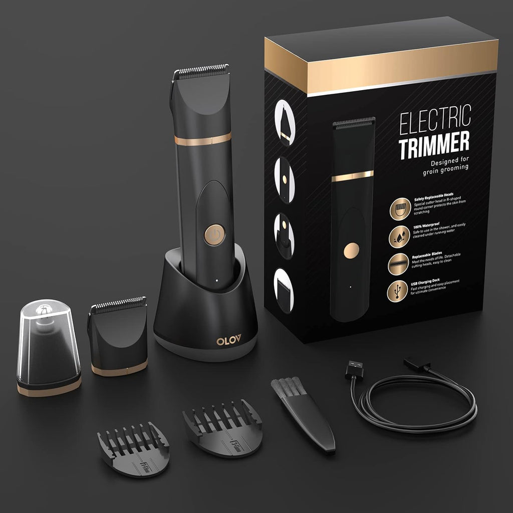 BRAND NEW ~ Waterproof Electric Body Hair Trimmer Wet/Dry Body Shaver Groomer