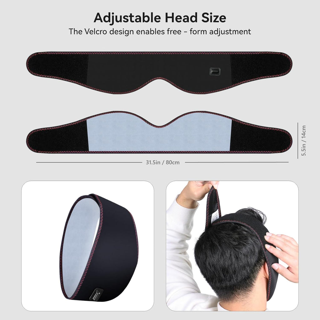 BRAND NEW ~ Wearable TMJ Relief Face Heating Pad Mask 3 Heat & Time Settings