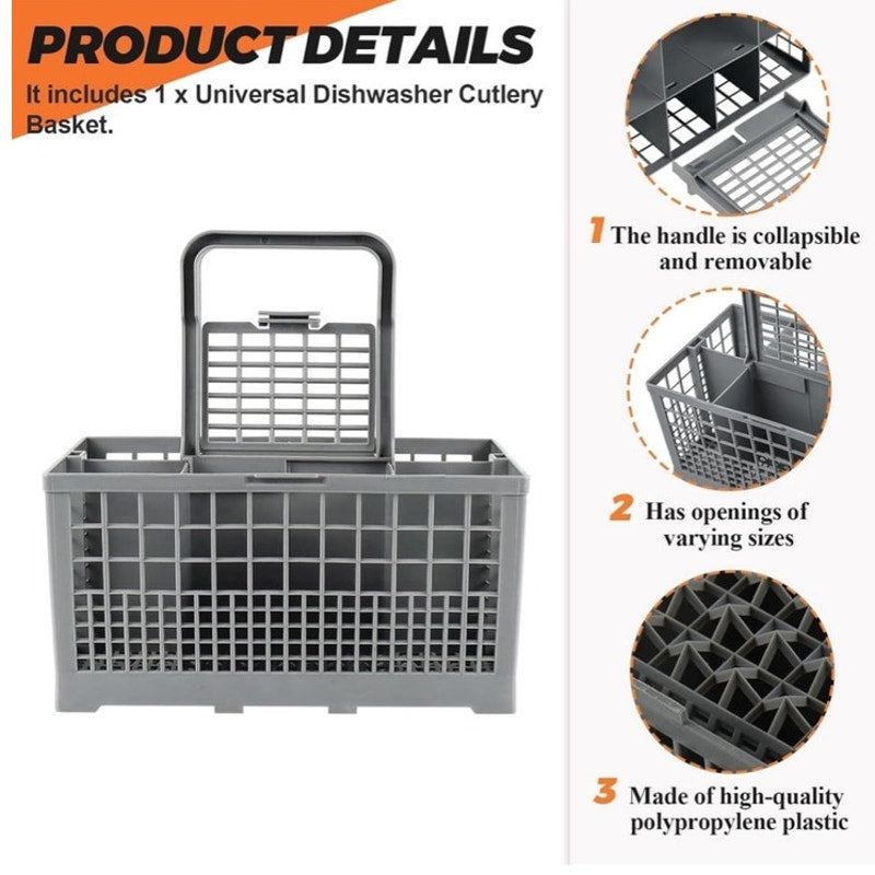 BRAND NEW ~ Universal Dishwasher Cutlery Silverware Filter Basket Replacement