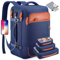 BRAND NEW ~ Blue 40L Waterproof Anti-Theft Travel Backpack & Packing Cubes etc.