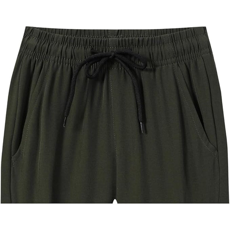 NWT ~ Set/ 2 Black & Army Green Drawstring Cotton Cargo Pants ~ Men's Size SMALL