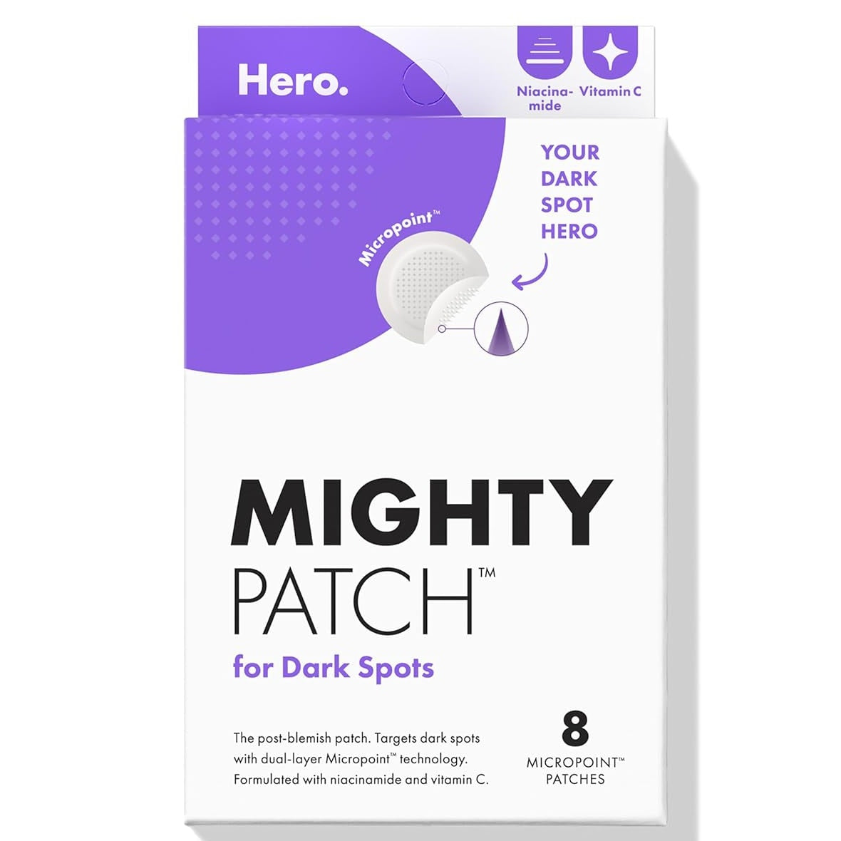 BRAND NEW ~ 8 Mighty Patch Hero Cosmetics Micropoint™ Post Blemish Dark Spots