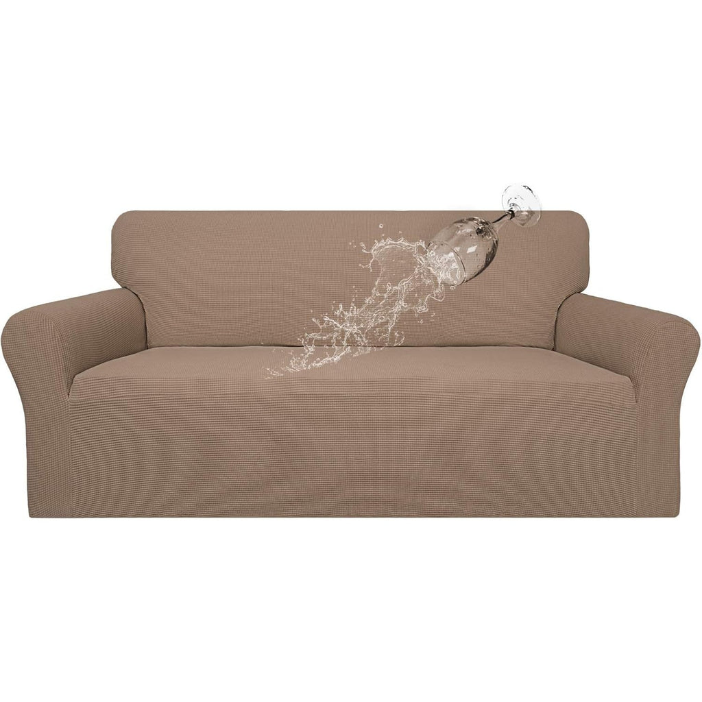 BRAND NEW ~ Camel Stretch Jacquard Waterproof COUCH Cover SOFA Slipcover