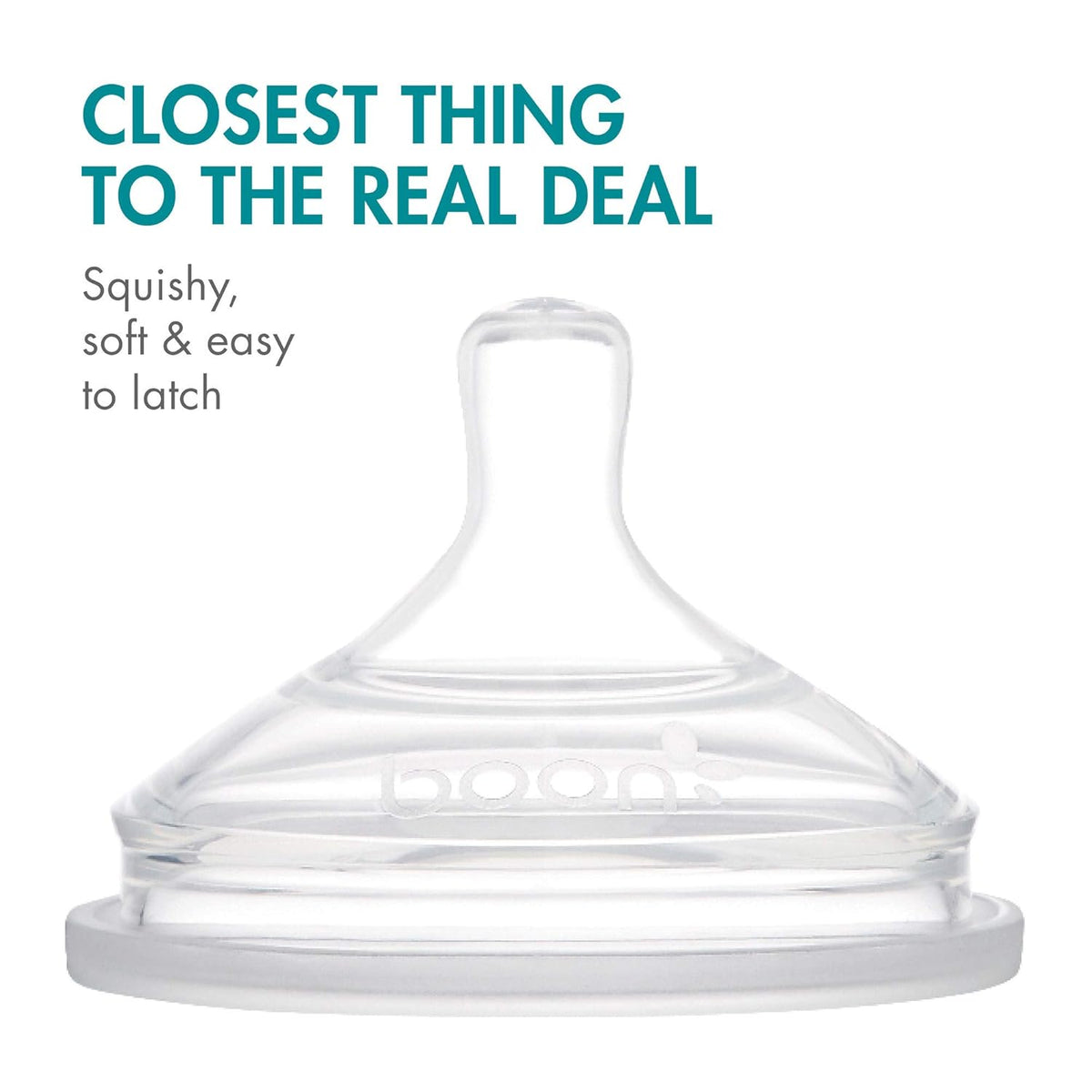 BRAND NEW ~ Set/3 Boon Nursh Silicone Extra Slow Flow Baby Bottle Nipples