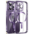 NWT ~ Clear Purple Magnetic iPhone 14 Pro Max Silicone Cover Slim Thin Case