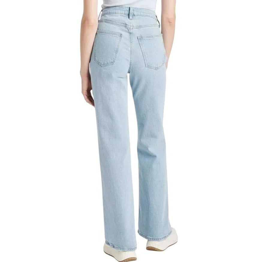 NWT ~ Universal Thread Light Blue Flare Leg High Rise Stretch Denim Jeans ~ 12