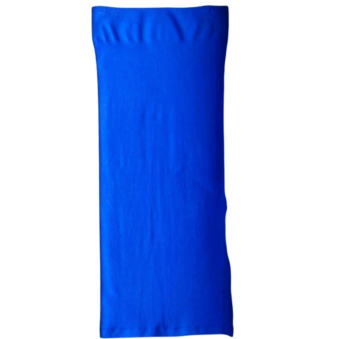 NWT ~ Sexy FABLETICS Bright Blue Long Body Hugging Activewear Slit Skirt MEDIUM