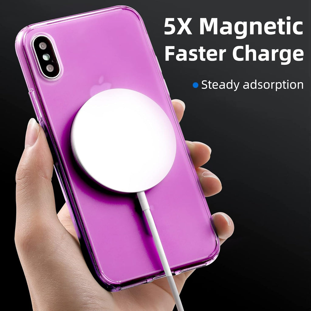 BRAND NEW ~ Strong Magnetic Pink Translucent Case IPhoneX & XS
