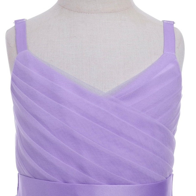 NWT ~ Lavender Purple Tulle Princess Pageant Gown Flower Girl Dress ~ Girls 9 yr