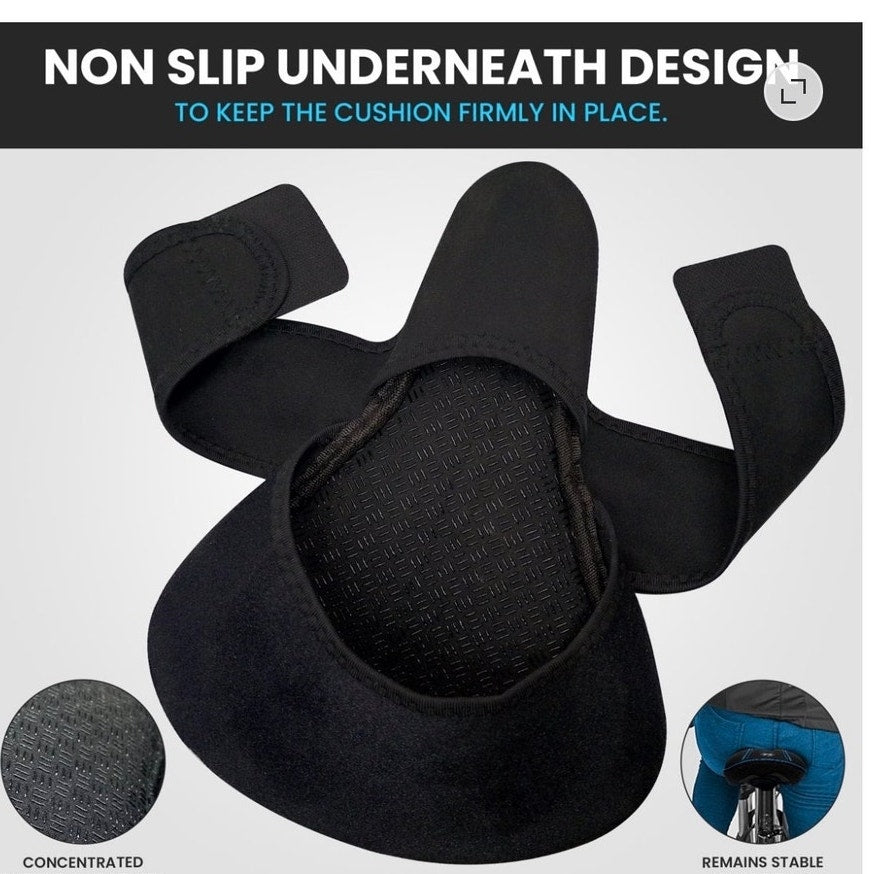 BRAND NEW ~ XWING Padded Memory Foam Bike Seat Cover & Velcro Straps
