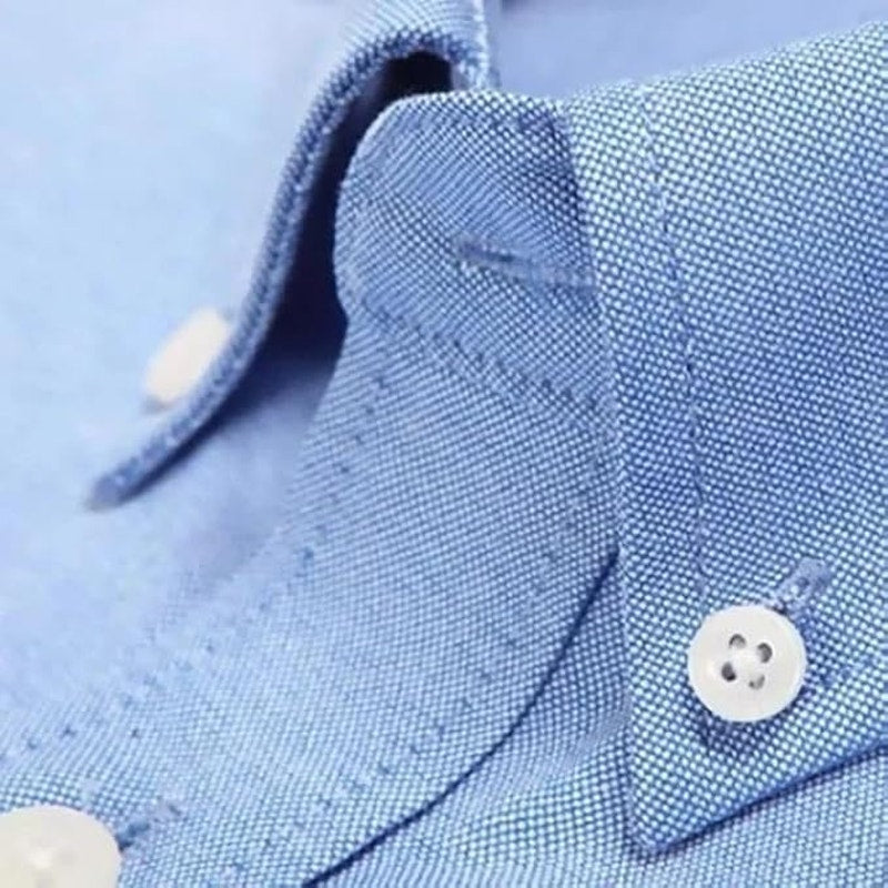 NWT ~ Men's Light Blue Long Sleeve Oxford Button Down Dress Shirt ~ LARGE